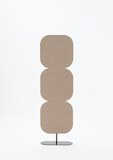 Freestanding office partition screens for noise reduction