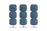 Freestanding acoustic panel dividers for open plan offices