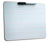 Hand-held whiteboards - Lined lap-top handwriting whiteboards, non-magnetic, double-sided