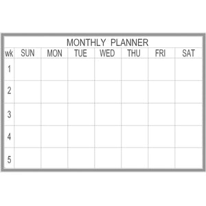 PROWITE™ Laser-etched Whiteboards - Month Planner