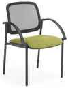 Venice Mesh  Chair 4 Leg Black frame