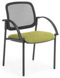 Venice Mesh  Chair 4 Leg Black frame