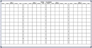 PROWITE™ Laser-etched Whiteboards - School Term Planner